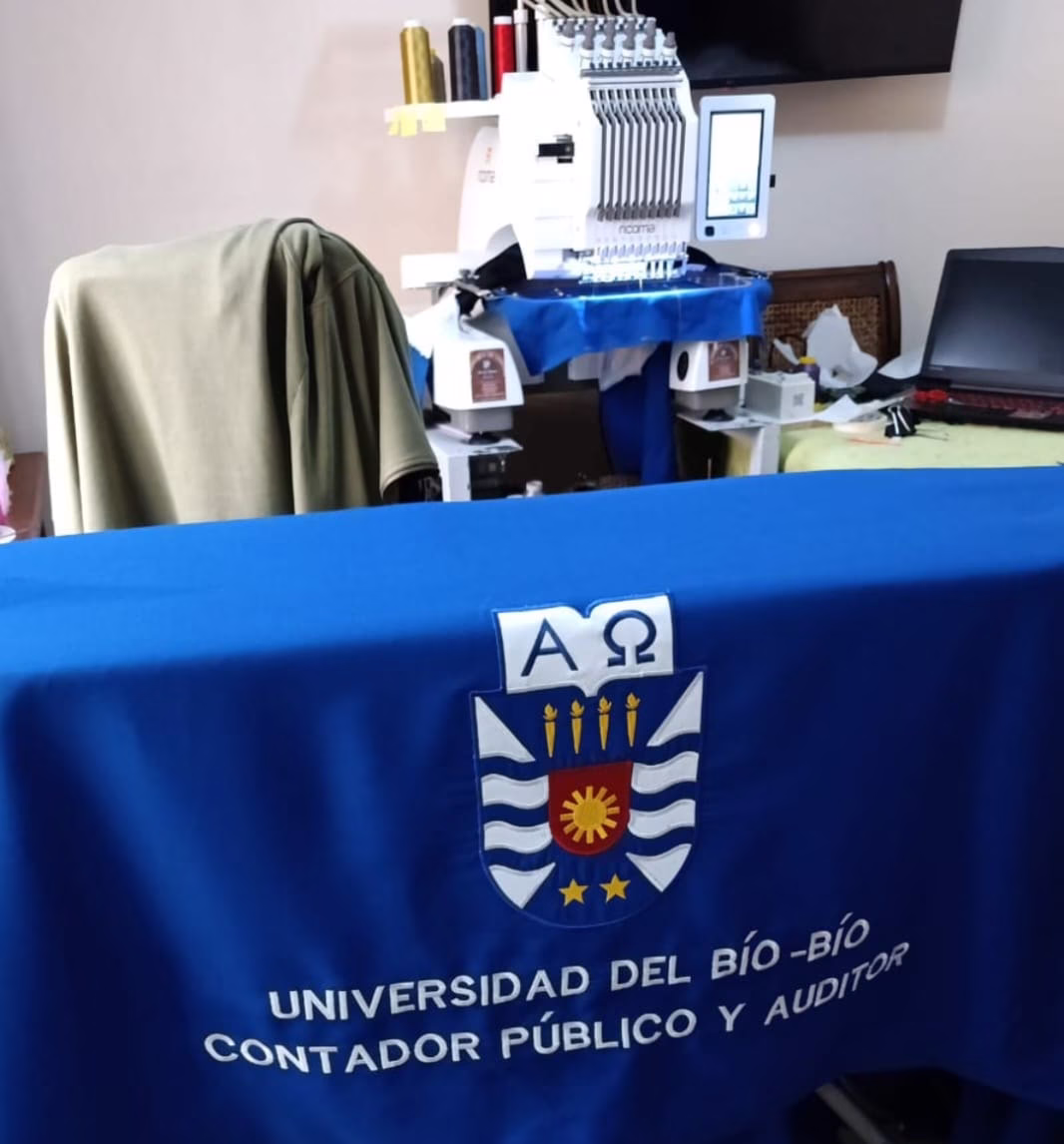 Bordado a bandera de Universidad del Bio Bio